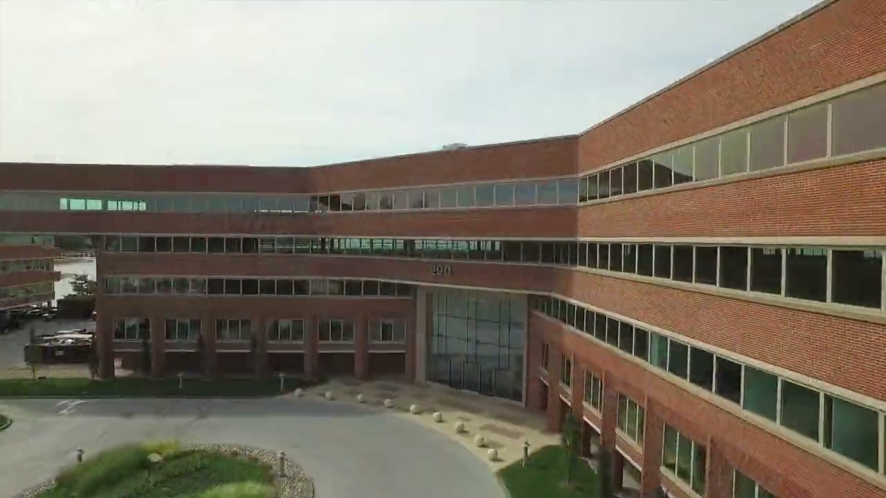 Office campus from the air